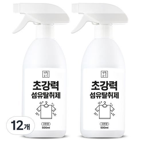 생활공식 초강력 탈취 오리지널 섬유탈취제, 500ml, 12개