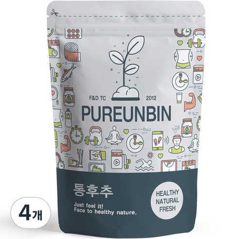 푸른빈 통 흑후추, 600g, 4개