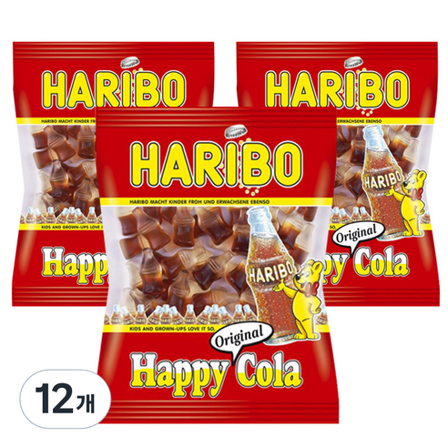 하리보 해피 콜라, 200g, 12개
