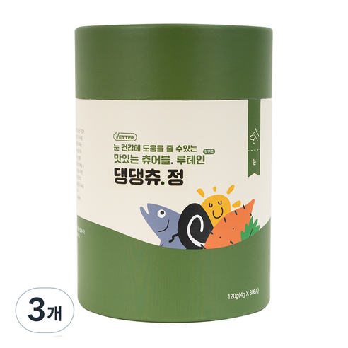 베터 댕댕츄정 루테인 강아지 눈 영양제 30p, 3개