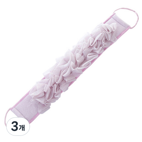 블럭마트 샤워타올, 퍼플, 3개, 1개입