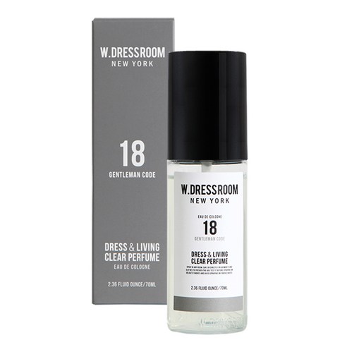 더블유드레스룸 드레스 앤 리빙 클리어 퍼퓸 70ml, No 18 젠틀맨코드, 1개