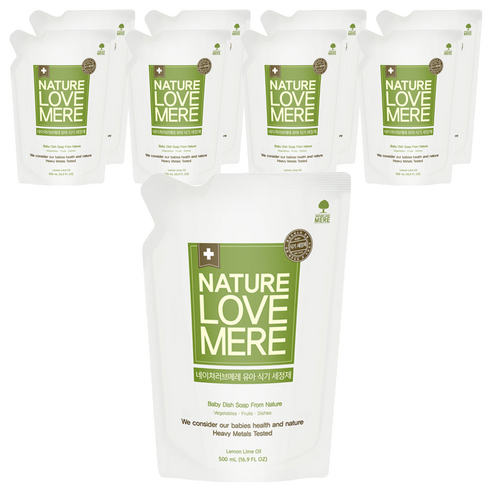 네이쳐러브메레 식기 세정제 유아세제, 500ml, 9개