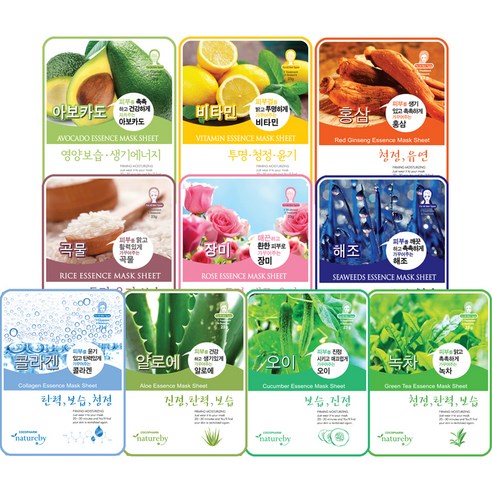 Nature by Essence Mask Pack B type, 1 set, 100 pieces