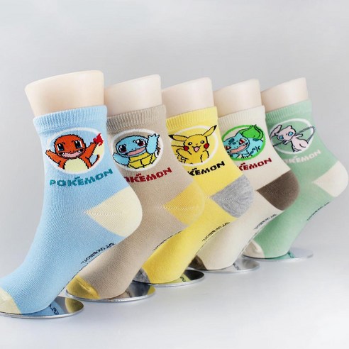 Pokemon  Pokemon 襪子  Pokemon 襪子  兒童襪子  男孩襪子  男孩襪子  女孩襪子  幼兒園襪子  日托襪子  角色襪子
