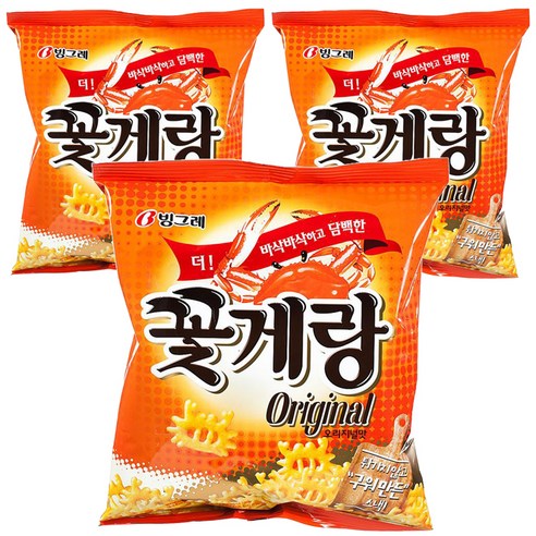 빙그레 꽃게랑, 143g, 3개