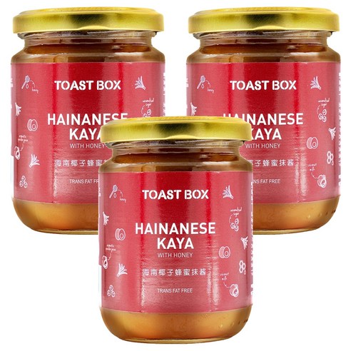 토스트박스 하이난 카야잼, 3개, 250g