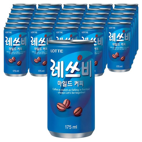 레쓰비 마일드 캔커피, 175ml, 30개