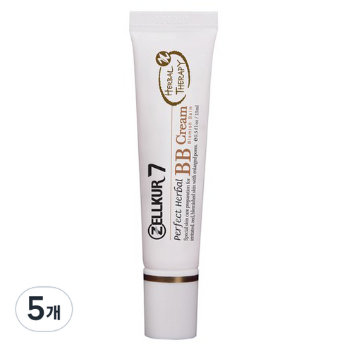 젤쿠어 허벌 비비 bb 보습 진정 보호 영양크림 15ml, BB크림, 5개