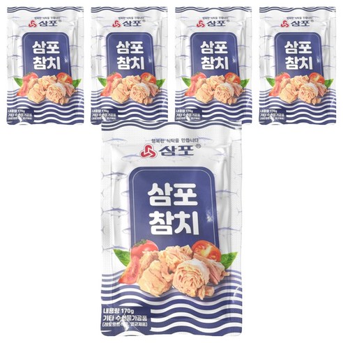 삼포 살코기 참치, 170g, 5개
