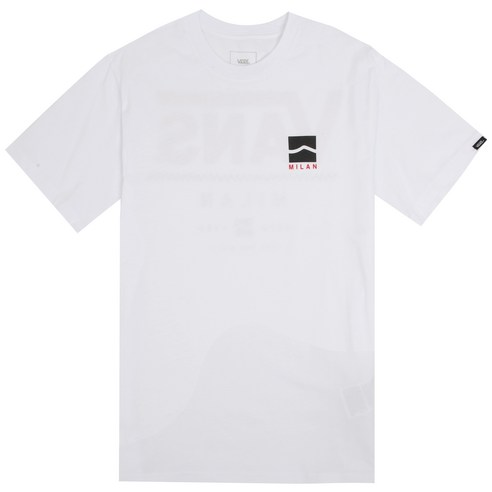 반스 남성용 시티 밀라노 반팔 티셔츠 VN0A4CZ2WHT1