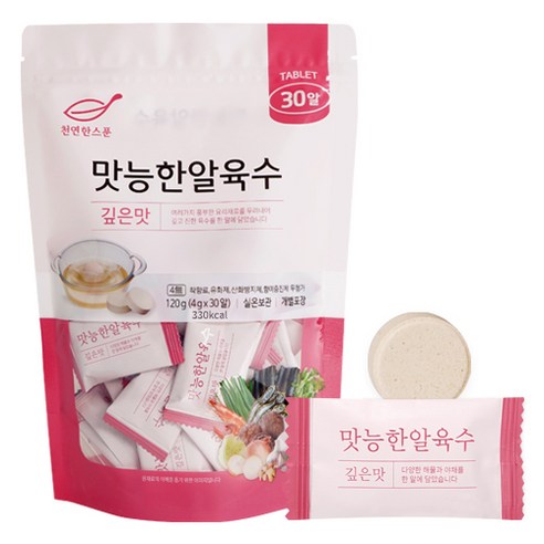 석하 천연한스푼 맛능한알육수 깊은맛, 1개, 120g