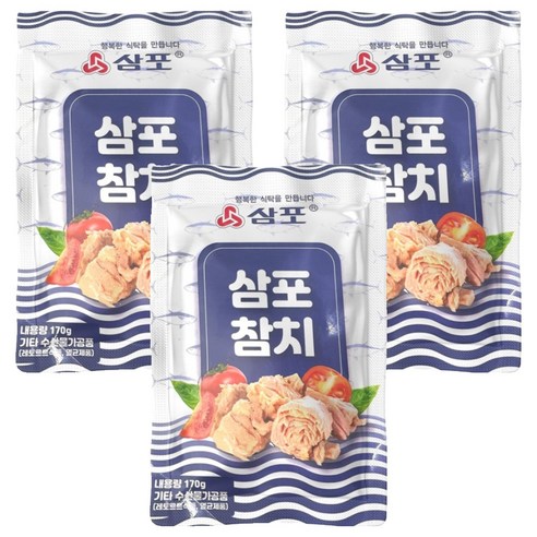 삼포 살코기 참치, 170g, 3개
