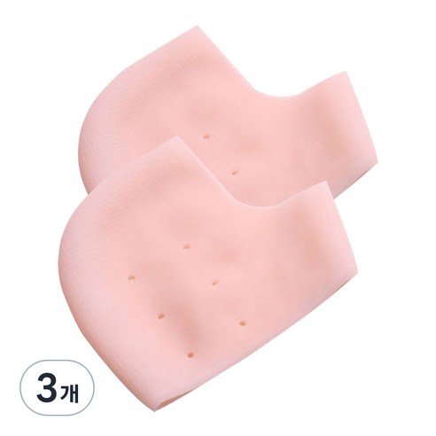 촉촉하족 발 뒷꿈치 실리콘 각질 패드 스킨, 2개입, 3개