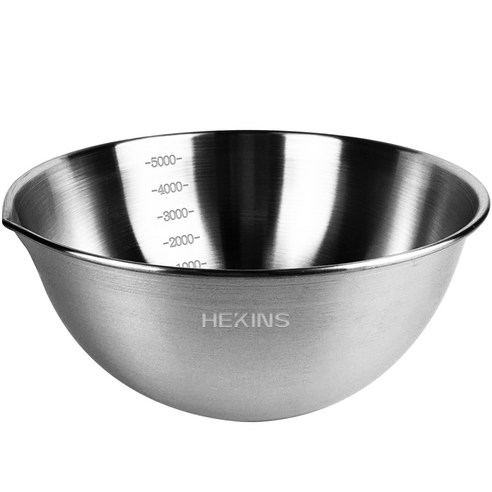 세신 스테인리스 눈금 계량 물코있는 믹싱볼, 1개