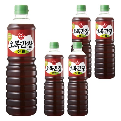 [오복] 오복간장 청표, 900ml, 5개