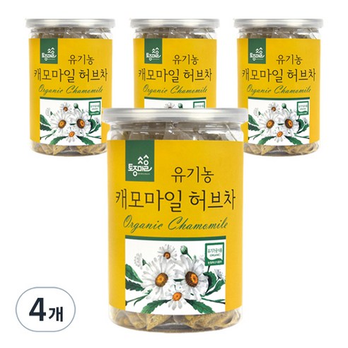 토종마을 유기농 캐모마일 허브차 30p, 30g, 4개