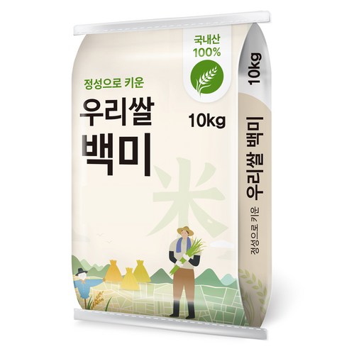 정성으로 키운 우리쌀 백미, 10kg, 1개