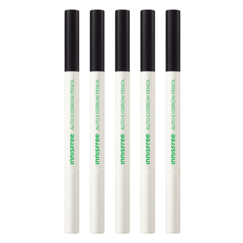 이니스프리 납작 아이브로우 펜슬 0.3g, 블랙, 5개