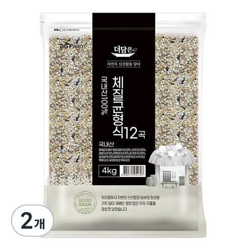 더담은 100% 국산 체질균형식 12곡, 4kg, 2개