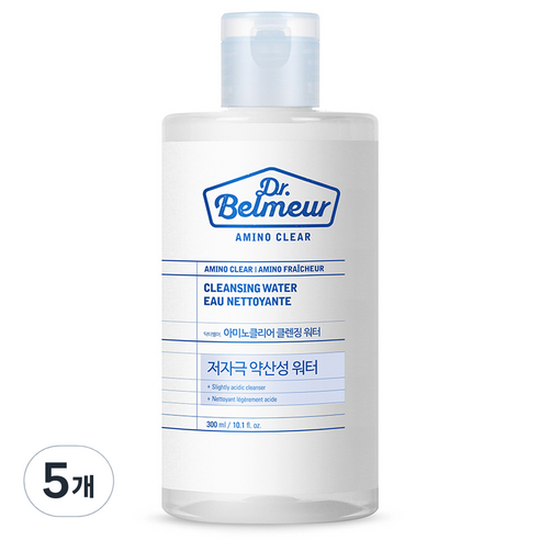 닥터벨머 아미노클리어 클렌징 워터, 5개, 300ml