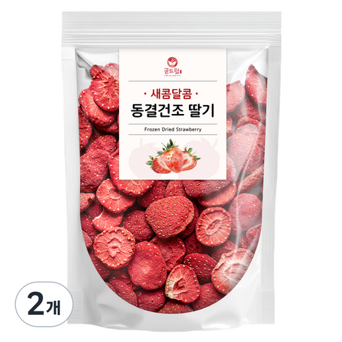 굳드림 동결건조 딸기, 2개, 50g
