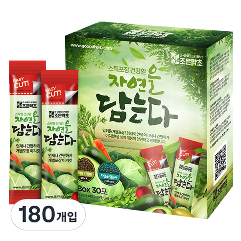 조은약초 자연을 담는다 프리미엄 다시마환 스틱, 180개입, 3g
