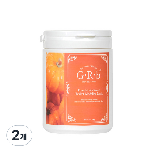 지알비 포도당함유 호박 샤베트 모델링팩 500g, 1개입, 2개
