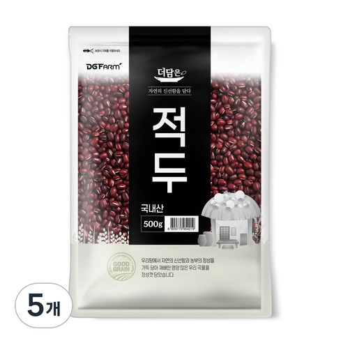 더담은 적두, 500g, 5개