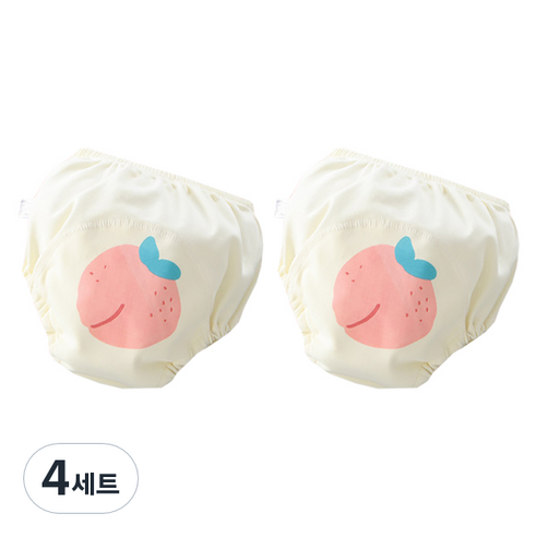 베베니즈 후르츠 유아 배변훈련팬티 2p, 피치, 4세트