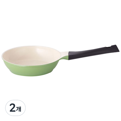 네오플램 에콜론 큐브 후라이팬 리프그린, 20cm, 2개
