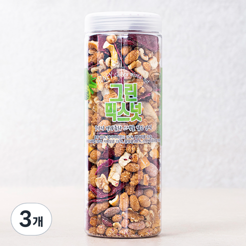 허니버터 그린 믹스넛, 450g, 3개