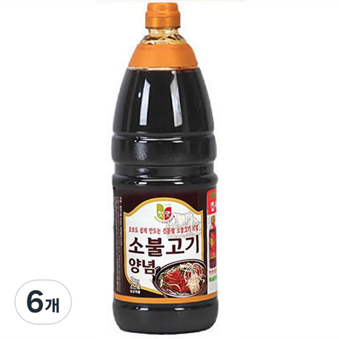 청우식품 소불고기양념, 2kg, 6개