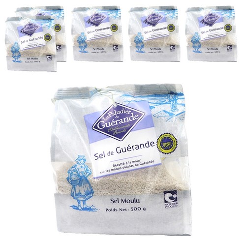 게랑드 가는 토판 천일염, 500g, 6개