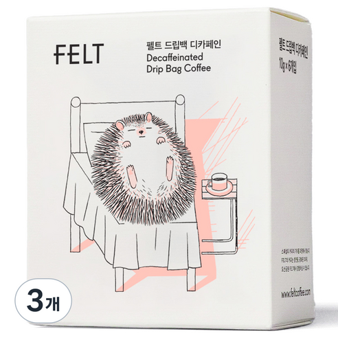펠트 드립백커피 디카페인, 10g, 6개입, 3개