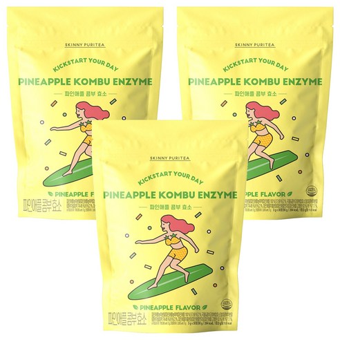 스키니퓨리티 파인애플 콤부 효소 30p, 90g, 3개