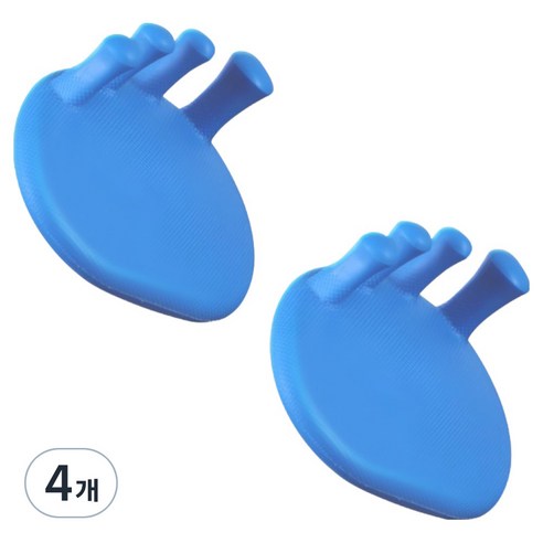 휴다온 오다리 운동 바른자세 슬리퍼, 4개, 블루