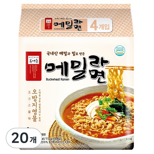 봉평촌 메밀라면 112g, 20개