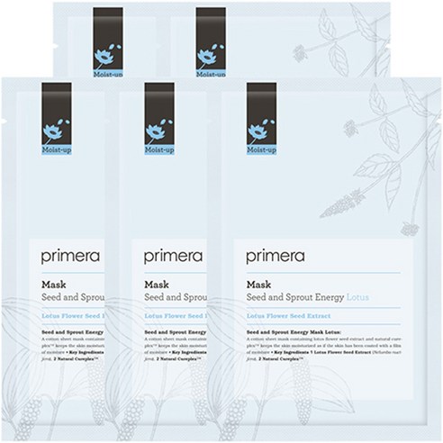 프리메라 S&S 에너지 마스크 로터스 20ml x 5매, 1매, 5개