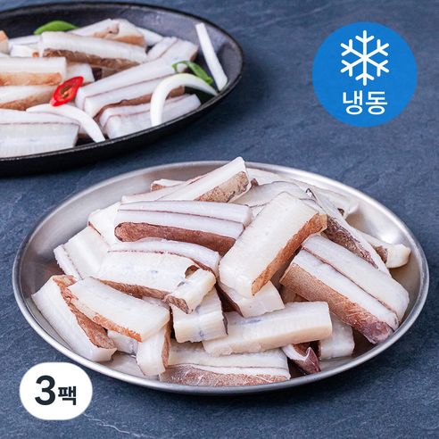 해슬로 대왕오징어 귀채 (냉동), 1kg, 3팩