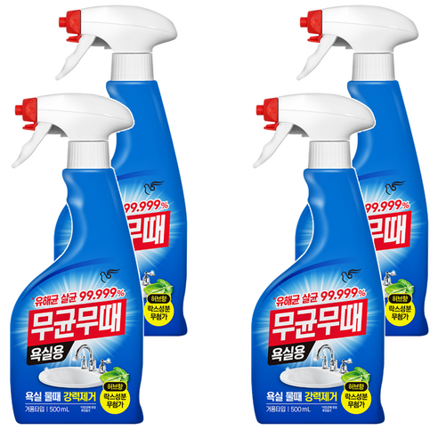 무균무때 욕실용 세정제, 500ml, 4개