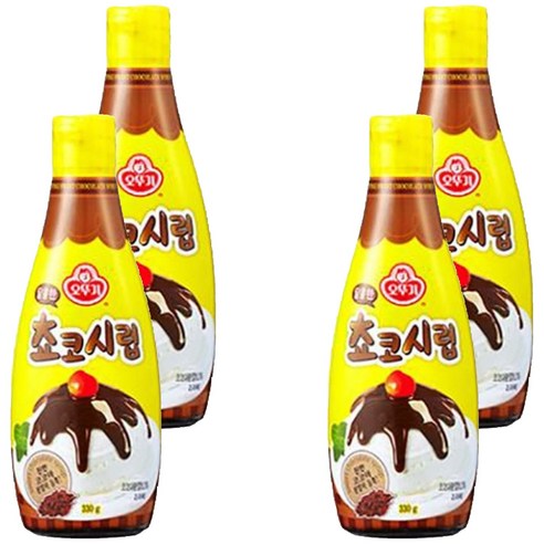 오뚜기 달콤한쵸코시럽, 220g, 4개