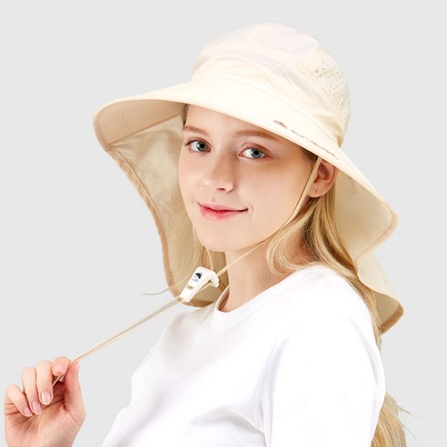 썬글레이드 UV 아쿠아 플랩캡, 베이지, 1개