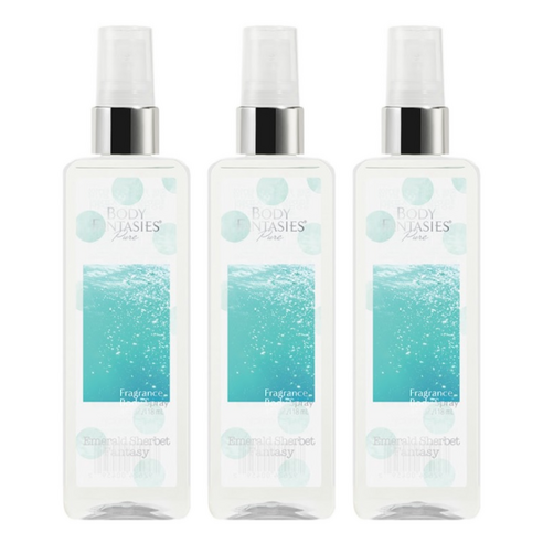 바디판타지 바디미스트 퓨어 에메랄드 셔벗 판타지, 118ml, 3개
