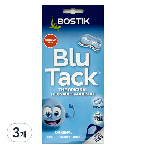 블루택 점토점착제 오리지날 90g, 3개