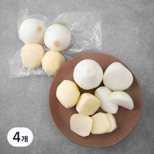 깐감자 + 깐양파, 500g, 4개