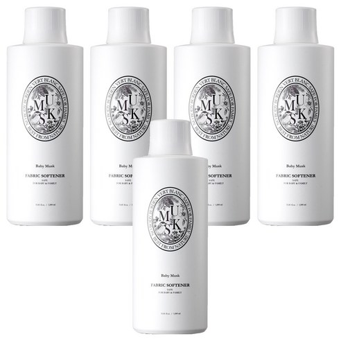 베르블랑 아기 섬유유연제 머스크향, 1000ml, 5개