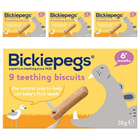 빅키페그 티딩비스킷, 순한맛, 38g, 4개