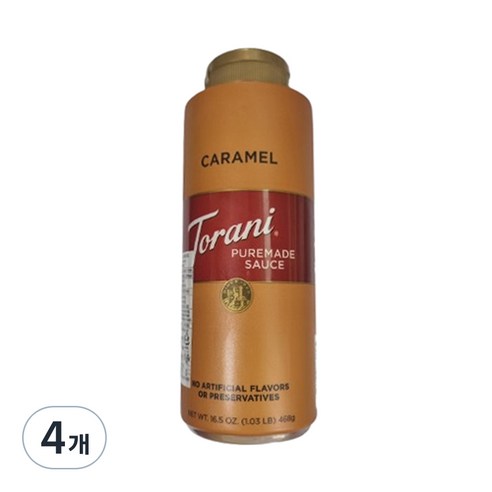 토라니 퓨어메이드 미니 소스 카라멜, 468g, 4개