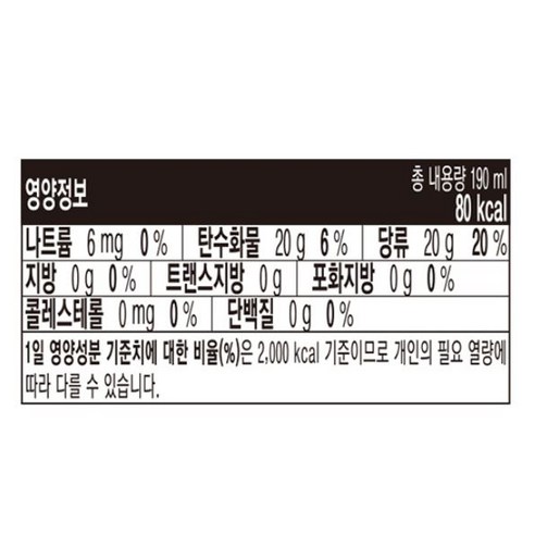 세계적인 탄산음료의 상쾌한 새콤달콤함, 코카콜라 오리지널